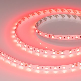 Светодиодная лента RT-B60-10mm 24V Red (14.4 W/m, IP20, 5060, 5m) (Arlight, Открытый)