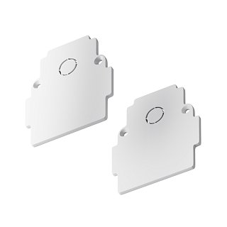 Заглушка торцевая 2шт Gravity встраиваемый белый