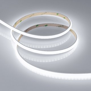 Светодиодная лента герметичная RTW-PW-A160-8mm 24V White6000 (10 W/m, IP66, 2835, 5m) (Arlight, Матовая)