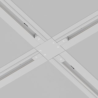 Коннектор Х-образный Unity встраиваемый белый