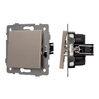 Механизм выключателя одноклавишный непроходной SWT-MK01-PL-GD-V (250V, 10A) (Arlight, -)