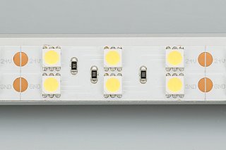 Светодиодная лента RT 2-5000 24V Day4000 2x2 (5060, 600 LED, LUX) (Arlight, 28.8 Вт/м, IP20)