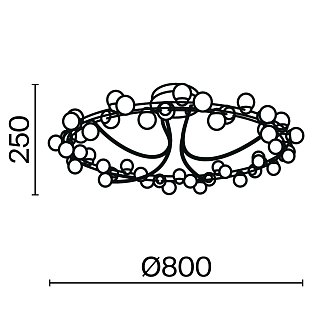 Потолочный светильник Tessara 3000К 72Вт