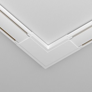 Конектор питания угловой Radity белый