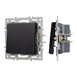 Механизм выключателя одноклавишный непроходной SWT-MK01-PL-BK (250V, 16A) (Arlight, -)