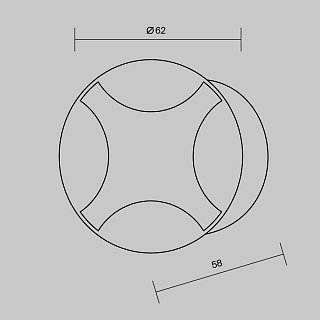 Встраиваемый светильник Biscotti 3000К 3Вт IP 65