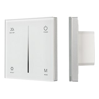 Панель SMART-P36-DIM-IN White (230V, 1.2A, TRIAC, Sens, 2.4G) (Arlight, IP20 Пластик, 5 лет)