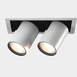 Светильник светодиодный потолочный встраиваемый поворотно-выдвижной, серия SPL, Ч/Б, 25Вт, IP20, Теплый белый (3000К), SPL-SQ2-25-WW