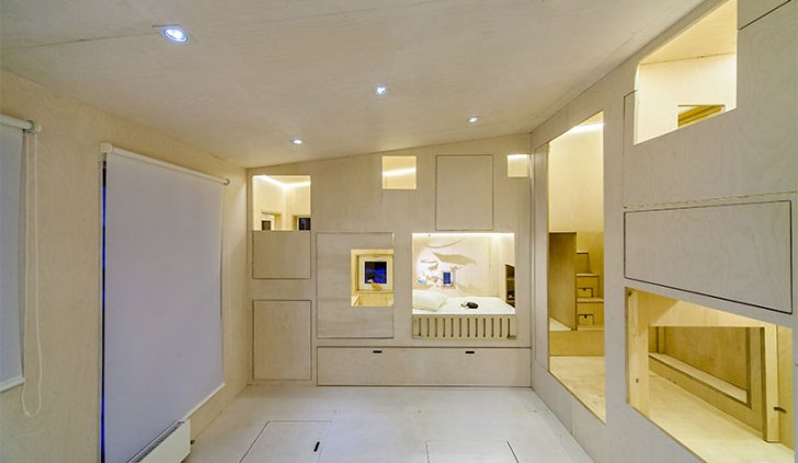 Ниши со светодиодной подсветкой в детской