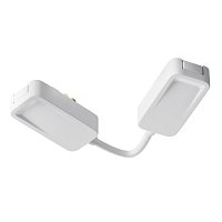 Коннектор питания угловой встраиваемый 6см Radity белый