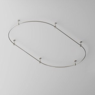 Шинопровод круглый из полукругов 1200мм Flarity платина