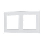 Рамка стеклянная FRM-GLARE-GS-2-WH (Arlight, -)