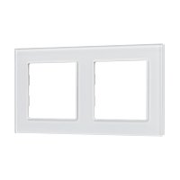 Рамка стеклянная FRM-GLARE-GS-2-WH (Arlight, -)