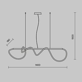 Подвесной светильник Tau 3000K 30Вт