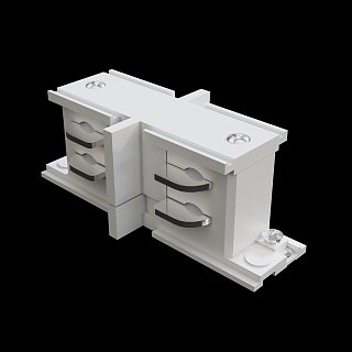 Коннектор прямой внутренний Trinity белый