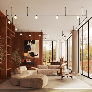 Трековый светильник Luna 3000К 5Вт 220°