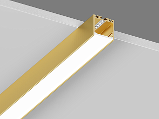 Подвесной/накладной алюминиевый профиль Design LED LS3535, 2500 мм, золотой анодированный , LS.3535-G-R