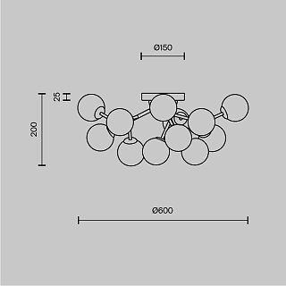 Потолочный светильник Dallas G9х12