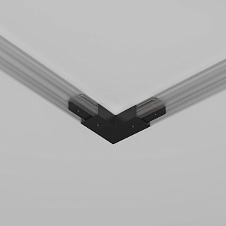 Угловой коннектор питания с вводом питания Unity черный