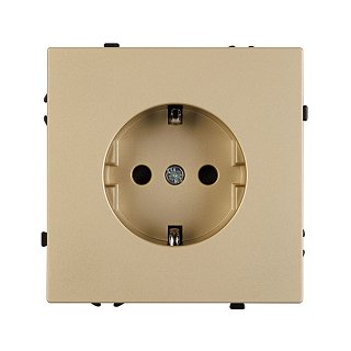 Механизм электрической розетки SCT-NOBE-MEU1-SFPL-GD (230V, 16A) (Arlight, -)