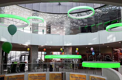 Оригинальные светильники в комплексе «Янтарь-Холл» в Светлогорске