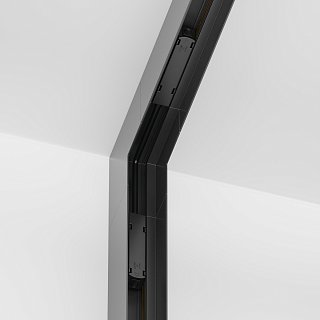 Угловой коннектор внутренний Gravity накладной черный