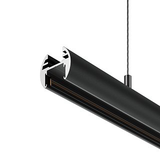 Шинопровод 3м подвесной круглый Basity, черный