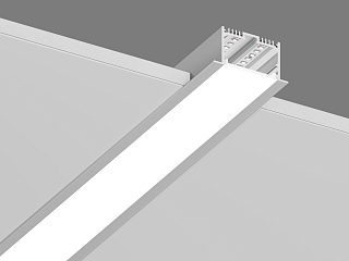 Встраиваемый алюминиевый профиль Design LED LE 6332, 2500 мм, анодированный, LE.6332-R