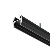 Шинопровод 3м подвесной круглый Basity, черный