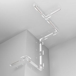 Заглушка торцевая 2 шт. Exility накладной белый