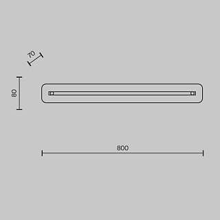 Настенный светильник (бра) Maya 3000К 23Вт