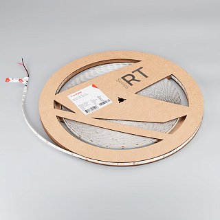 Светодиодная лента RT-A60-8mm 24V Warm2700 (4.8 W/m, IP20, 2835, 50m) (Arlight, Открытый)