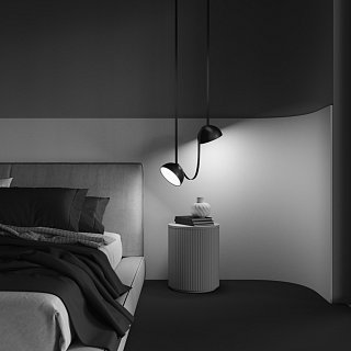 Подвесной светильник Bowl Parity 3000K 20Вт 120° черный