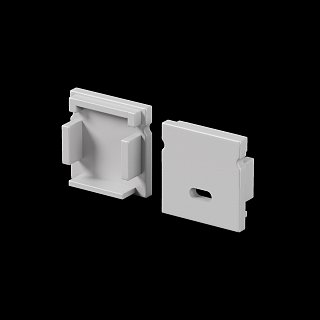 Комплект заглушек (для профиля 20×20) 2 шт., ALM-2020-EC 642072