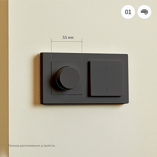 Рамка для выключателей Aqara H2 (серый) | Switch Frame H2 EU (grey)