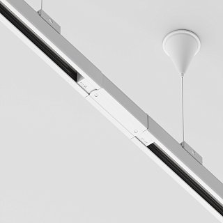 Коннектор прямой Trinity белый