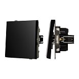 Механизм выключателя одноклавишный непроходной SWT-TENDO-MK01-PL-BK (230V, 10A) (Arlight, -)