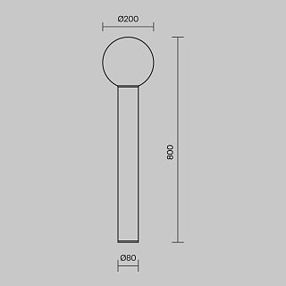 Ландшафтный светильник Bold E27х1 60Вт IP 54