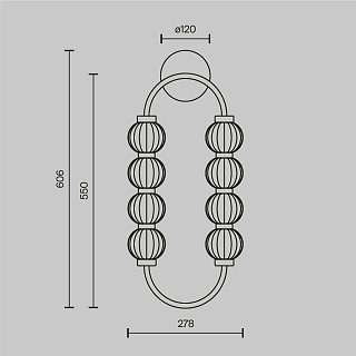 Настенный светильник (бра) Amulet 3000К 16Вт