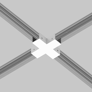 Коннектор X-образный для профиля Elasity IP