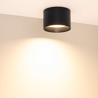 Светильник SP-BISCOTTO-R120-12W Warm3300-MIX (BK, 80 deg, 230V) (Arlight, IP54 Металл, 5 лет)