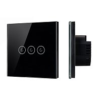 Выключатель сенсорный SWT-OMALI-S03-ZB-BK (250V, 10A, Zigbee) (Arlight, Стекло)