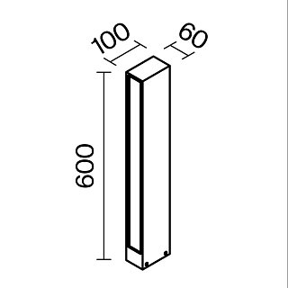 Ландшафтный светильник Hof 3000К 12Вт IP 65