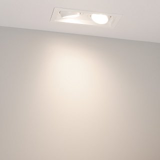 Светильник MS-VORTEX-BUILT-S170x90-2x12W Day4000 (WH-WH, 40 deg, 230V) (Arlight, IP20 Металл, 5 лет)