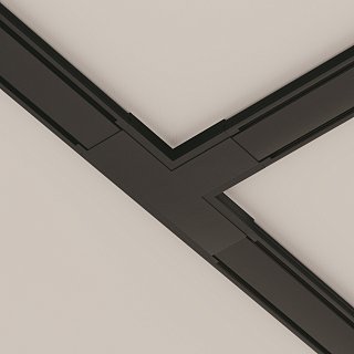 Коннектор питания T-образный Radity черный