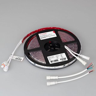 Светодиодная лента герметичная DMX-PFS-B60-12mm 24V RGB-PX6 (14 W/m, IP68, 5060, 5m) (Arlight, -)