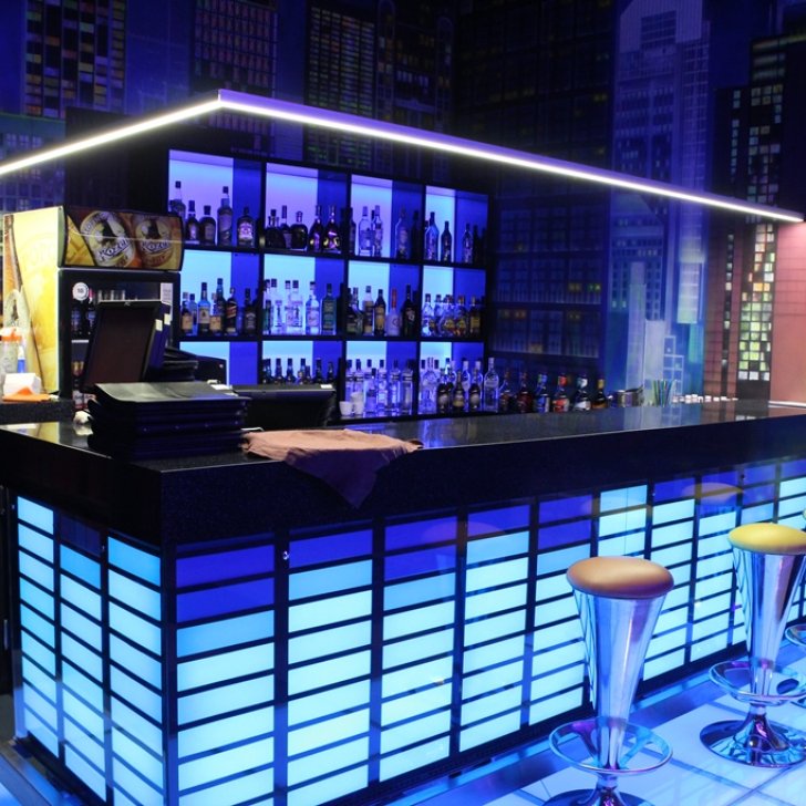 Светодиодная подсветка барной стойки со светодинамическими эффектами