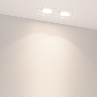 Светильник MS-VORTEX-BUILT-S170x90-2x12W Day4000 (WH-WH, 20 deg, 230V) (Arlight, IP20 Металл, 5 лет)