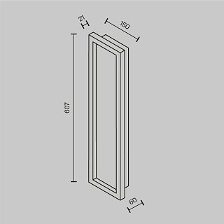 Настенный светильник (бра) Orign 3000К 55Вт