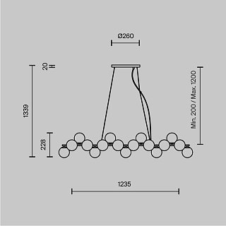Подвесной светильник Dallas G9x25